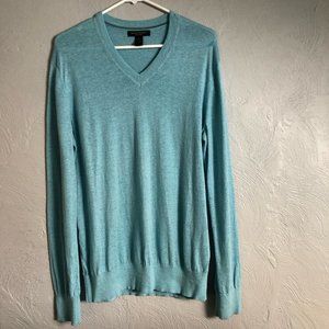 Banana Republic V-neck sweater - Silk/Linen - Size Men’s Large - Light Blue